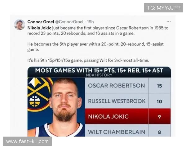 查尔斯·巴克利低位单打比约基奇组织更主导篮板效率